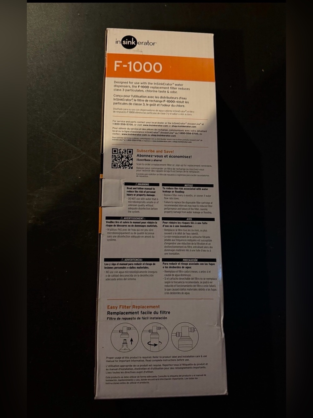 InSinkerator F-1000 Instant Hot Water Dispenser Filter Brand New - Picture 2 of 5